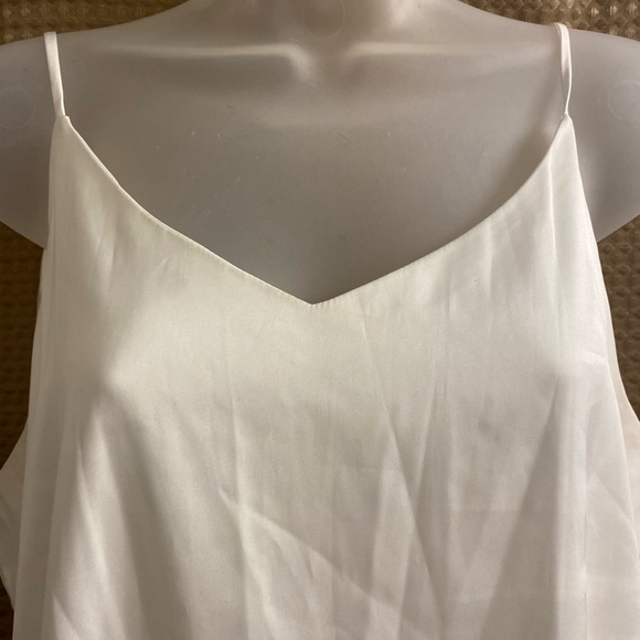Camisole Satin Ivory Reversible Neckline XL - Picture 4 of 7